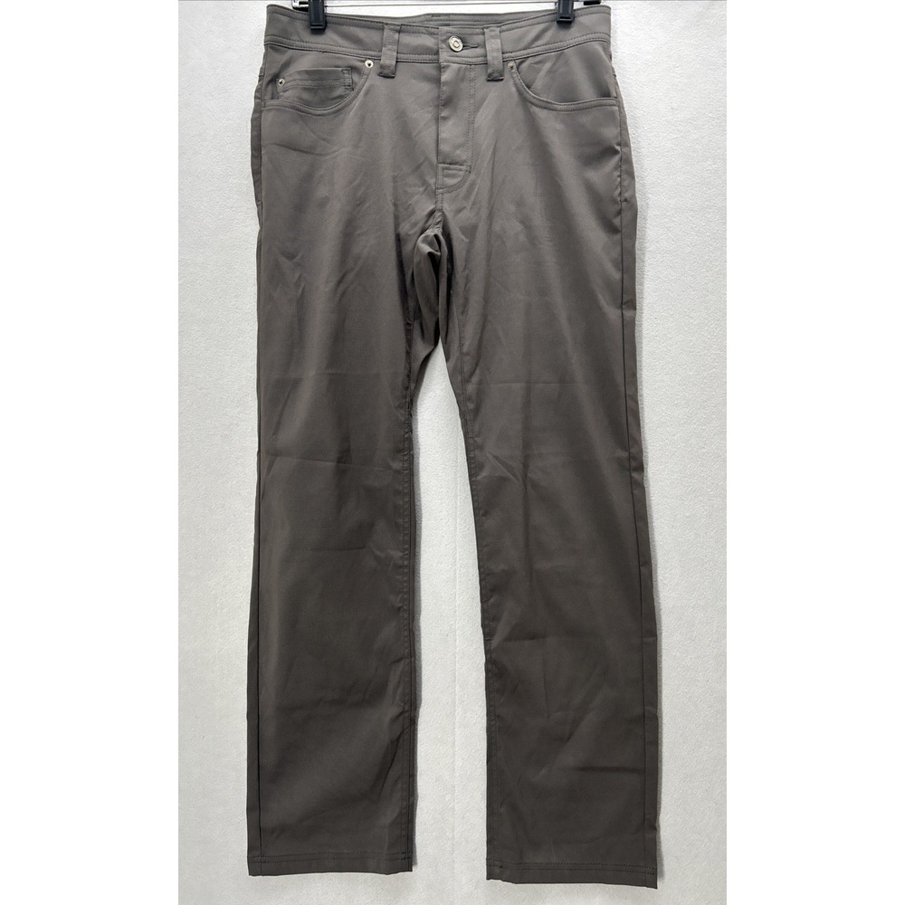 prAna Brion Pant  Men's 30x30 Gray Hiking Outdoor Standard Fit Pants 2056951
